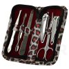 Manicure Set with Leopard Case