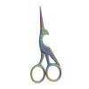 Peacock Embroidery Scissors with Rainbow Titanium AEB010